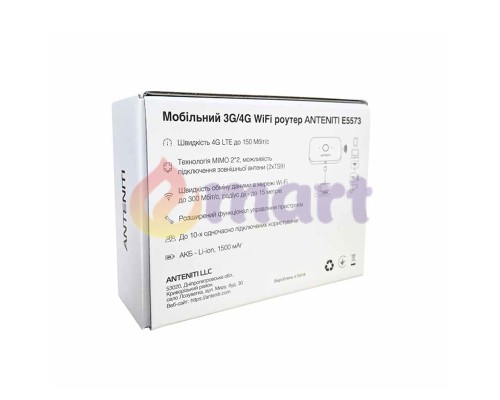 Мобильный 3G / 4G Wi-Fi роутер ANTENITI E5573 Мобильный 3G / 4G Wi-Fi роутер ANTENITI E5573