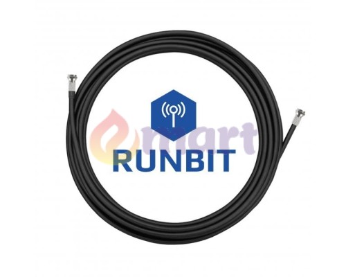 Коаксиальный кабель RunBit 3D-FB для 3G 4G антенн с низким затуханием сигнала ( премиум аналог RG58)