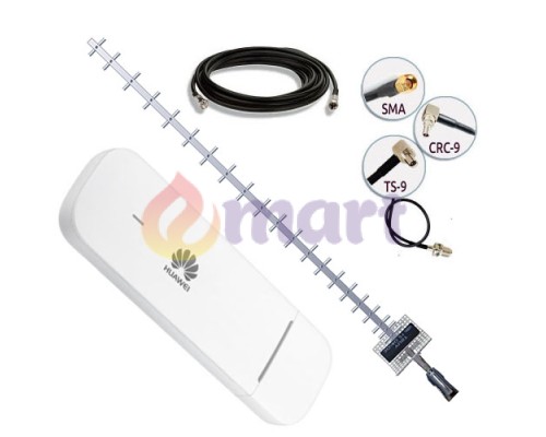 Комплект 4G USB модем Huawei E3372 + 4G антена 21 дБ + кабель 10м + перехідник Комплект 4G USB модем Huawei E3372 + 4G антена 21 дБ + кабель 10м + перехідник