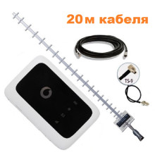Комплект 4G WiFi роутер ZTE R216 + 4G антенна 21 дБ + кабель 20м + переходник