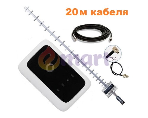 Комплект 4G WiFi роутер ZTE R216 + 4G антенна 21 дБ + кабель 20м + переходник Комплект 4G WiFi роутер ZTE R216 + 4G антенна 21 дБ + кабель 20м + переходник