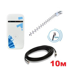 Комплект 4G роутер ZTE WD670 направленная антенна 21 ДБ кабель и переходник