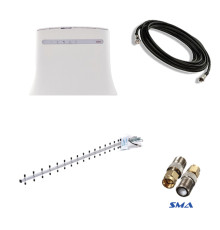 Комплект 4G WiFi роутер ZTE MF283U с антенной Рапира-1 20 Дб и кабелем