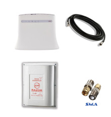 Комплект 4G WiFi роутер ZTE MF283U с антенной Razor 15 Дб и кабелем