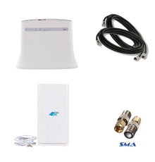 Комплект 4G WiFi роутер ZTE MF283U с комнатной антенной MIMO 8.8Дб