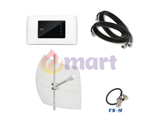 4G комплект для села WiFi роутер ZTE MF920U с антенной Kroks 2x15 дБ и кабелем 4G комплект для села WiFi роутер ZTE MF920U с антенной Kroks 2x15 дБ и кабелем