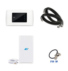 4G комплект для села WiFi роутер ZTE MF920U с комнатной антенной MIMO 8.8Дб