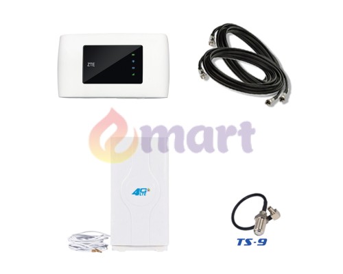 4G комплект для села WiFi роутер ZTE MF920U с комнатной антенной MIMO 8.8Дб 4G комплект для села WiFi роутер ZTE MF920U с комнатной антенной MIMO 8.8Дб