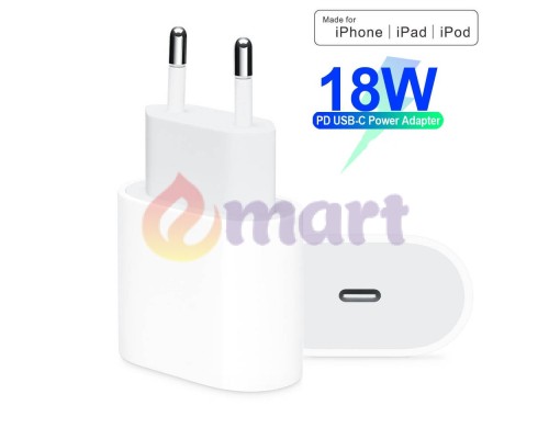 Зарядное устройство USB-C 18W для быстрой зарядки iPhone и iPad Зарядное устройство USB-C 18W для быстрой зарядки iPhone и iPad