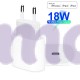Зарядное устройство USB-C 18W для быстрой зарядки iPhone и iPad