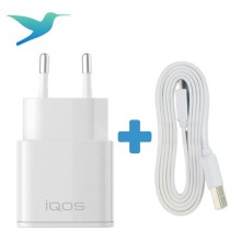 Комплект зарядка IQOS + microusb кабель, 1м для зарядки IQOS 2.4 Plus и IQOS LiL SOLID