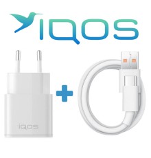 Комплект зарядка IQOS + USB Type-C кабель, 1м для зарядки IQOS 3.0, 3 DUO, Multi