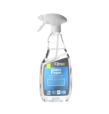 Піна для миття вікон Clinex Glass Foam - професійний миючий засіб для миття скла та дзеркал спрей , 650 мл