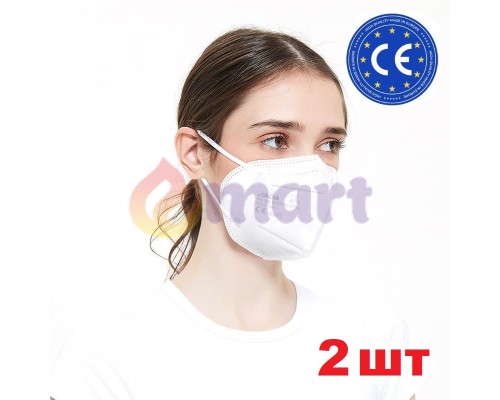 Респиратор маска защитная JIADA FFP2 KN95 в персональной упакевке 1 шт