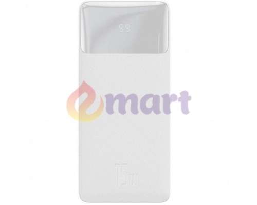 Bipow Baseus 10000mah 15W White Bipow Baseus 10000mah 15W White