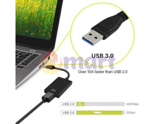 Перехідник USB на HDMI PAVLYSH (PA-04) Перехідник USB на HDMI PAVLYSH (PA-04)