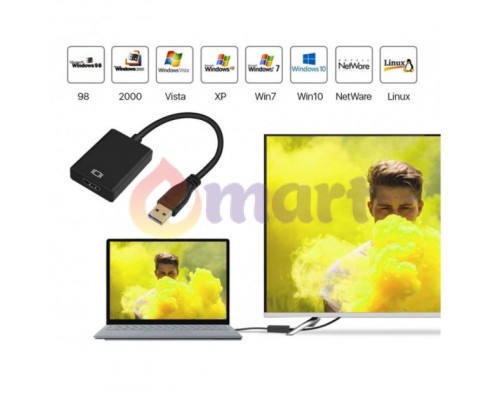 Перехідник USB на HDMI PAVLYSH (PA-04) Перехідник USB на HDMI PAVLYSH (PA-04)