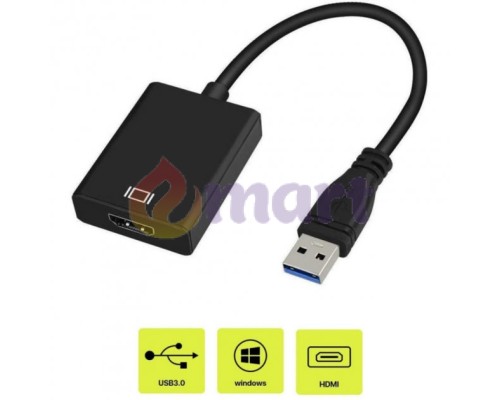 Перехідник USB на HDMI PAVLYSH (PA-04) Перехідник USB на HDMI PAVLYSH (PA-04)