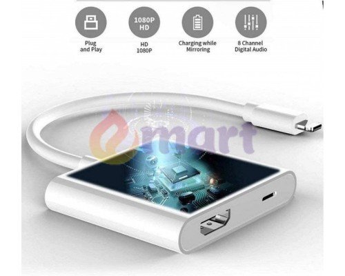 Перехідник для iPhone на HDMI PAVLYSH (PA-36) Перехідник для iPhone на HDMI PAVLYSH (PA-36)