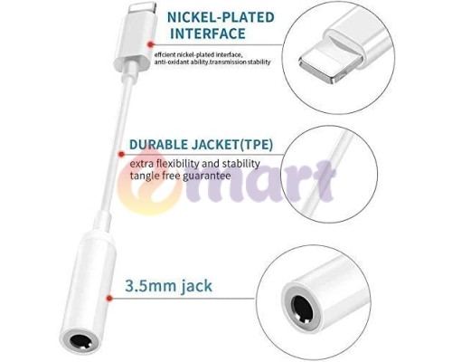 Адаптер Lightning - 3.5 mm перехідник для iPhone AUX PAVLYSH PA-14 Адаптер Lightning - 3.5 mm перехідник для iPhone AUX PAVLYSH PA-14