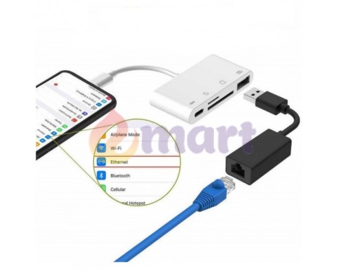 Перехідник для iPhone на USB и SD/TF Card Reade PAVLYSH (PA-42) Перехідник для iPhone на USB и SD/TF Card Reade PAVLYSH (PA-42)