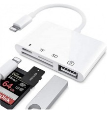 Переходник для iPhone на USB и SD/TF Card Reade (PA-42) 