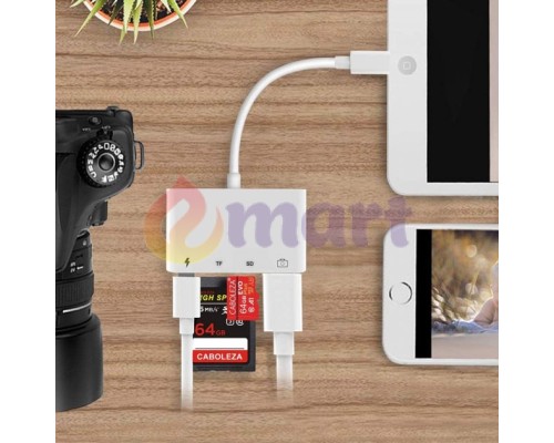 Перехідник для iPhone на USB и SD/TF Card Reade PAVLYSH (PA-42) Перехідник для iPhone на USB и SD/TF Card Reade PAVLYSH (PA-42)