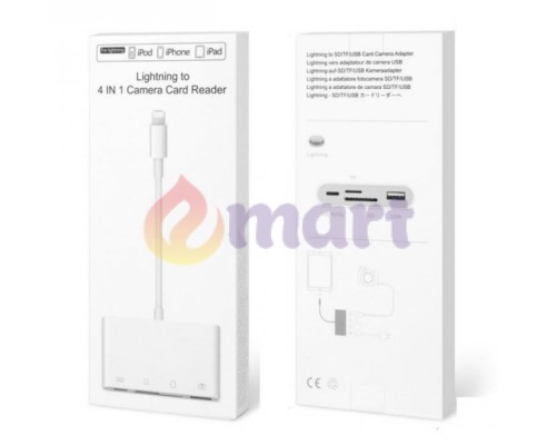 Перехідник для iPhone на USB и SD/TF Card Reade PAVLYSH (PA-42) Перехідник для iPhone на USB и SD/TF Card Reade PAVLYSH (PA-42)