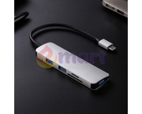 USB хаб на 3 USB 3.0 SD TF Card Reader перехідник для MacBook PAVLYSH P-2 