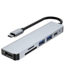 USB хаб на Type-C на HDMI 2 USB 3.0 SD TF Card Reader адаптер для MacBook Apple USB-C на HDMI MacBook hub PAVLYSH PH-80