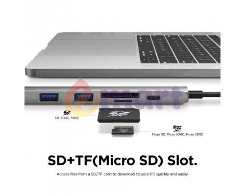 USB хаб на Type-C на HDMI 2 USB 3.0 SD TF Card Reader адаптер для MacBook Apple USB-C на HDMI MacBook hub PAVLYSH PH-80 USB хаб на Type-C на HDMI 2 USB 3.0 SD TF Card Reader адаптер для MacBook Apple USB-C на HDMI MacBook hub PAVLYSH PH-80