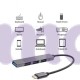 USB хаб 3.0 для MacBook USB HUB to 4-Port USB-A 2.0 перехідник для ноутбука USB-C - Hub Aluminium PAVLYSH (PH-55)
