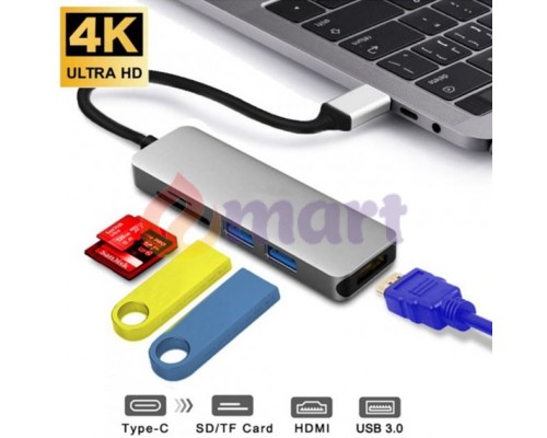 USB хаб на HDMI 2 USB 3.0 SD TF Card Reader перехідник для MacBook адаптер для Apple Type-C на HDMI 2 USB 3.0 PAVLYSH H2 USB хаб на HDMI 2 USB 3.0 SD TF Card Reader перехідник для MacBook адаптер для Apple Type-C на HDMI 2 USB 3.0 PAVLYSH H2
