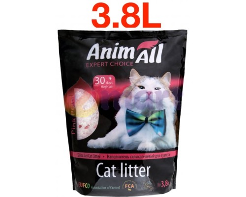 Наповнювач для котів силикагелевий AnimAll Pink Petal 3.8 Л Наповнювач для котів силикагелевий AnimAll Pink Petal 3.8 Л