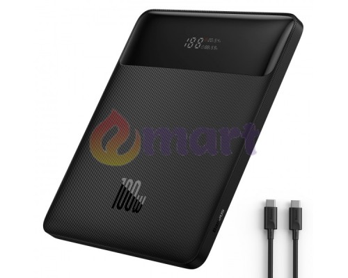 Зовнішній акумулятор (павербанк) Baseus Blade Digital Display 20000 mAh PD 100W Black (PPDGL-01, PPBLD100-S) Зовнішній акумулятор (павербанк) Baseus Blade Digital Display 20000 mAh PD 100W Black (PPDGL-01, PPBLD100-S)