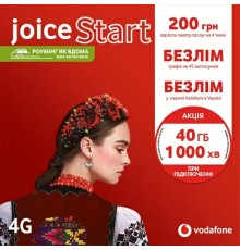 Тариф Vodafone Joice Start (перший пакет послуг сплачено)
