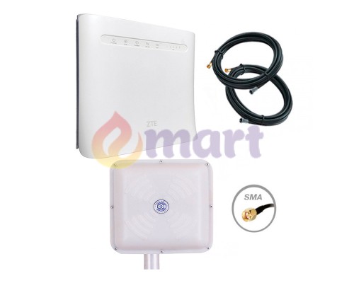 Комплект мобільного інтернету ZTE MF286R + Energy MIMO 2x15Дб