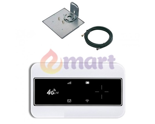 Комплект 4G модем с Wi-Fi Tianjie MF904-3 с антенной YUST 2х17Дб Комплект 4G модем с Wi-Fi Tianjie MF904-3 с антенной YUST 2х17Дб