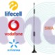 Антенна 4G всенаправленная 12Дб на магните (кабель 1м с разъемом SMA)