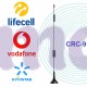 Антенна 4G всенаправленная штыревая 12 dBi на магните (кабель 1м с разъемом CRC-9)