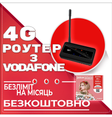 4G модем WIFI Tianjie MF904-3 Black з антеною 3Дб тариф Vodafone Безлимит