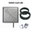 Антена панельна 4G LTE MIMO Energy 2x24 Дб (1700-2700 МГц) + 2 по 10 метрів кабелю RG58