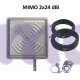 Антена панельна 4G LTE MIMO Energy 2x24 Дб (1700-2700 МГц) + 2 по 10 метрів кабелю RG58