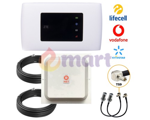 Повний комплект мобільний інтернет модем 3G/4G з Wifi та акумулятором ZTE MF920U |Антена MIMO Rnet 2 по 16дБ + кабель та перехідники | До 20 км від базової станції |Київстар, Vodafone, Lifecell Повний комплект мобільний інтернет модем 3G/4G з Wifi та акумулятором ZTE MF920U |Антена MIMO Rnet 2 по 16дБ + кабель та перехідники | До 20 км від базової станції |Київстар, Vodafone, Lifecell