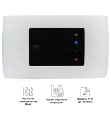4G мобільний WiFi роутер ZTE MF920U | Два виходи під антену | Акумулятор 2000 мАг | Київстар, Vodafone, Lifecell