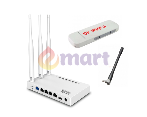 Комплект для мобільного інтернету Netis MW5230 + Huawei E3372 + 3 dBi Комплект для мобільного інтернету Netis MW5230 + Huawei E3372 + 3 dBi