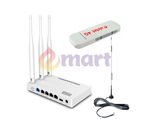 Комплект для мобільного інтернету Netis MW5230 + Huawei E3372 + 12 dBi