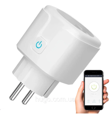Розумна розетка Wi-Fi SMART Socket з монітором потужності (Smart Life, Tuyasmart)