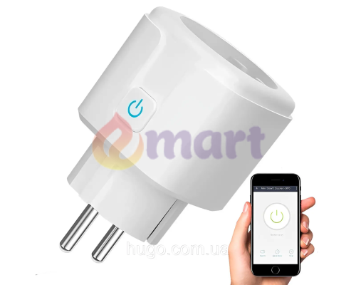 Розумна розетка Wi-Fi SMART Socket з монітором потужності (Smart Life, Tuyasmart) Розумна розетка Wi-Fi SMART Socket з монітором потужності (Smart Life, Tuyasmart)