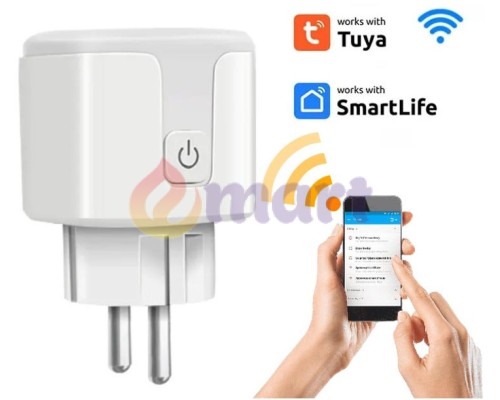 Розумна розетка Wi-Fi SMART Socket з монітором потужності (Smart Life, Tuyasmart) Розумна розетка Wi-Fi SMART Socket з монітором потужності (Smart Life, Tuyasmart)